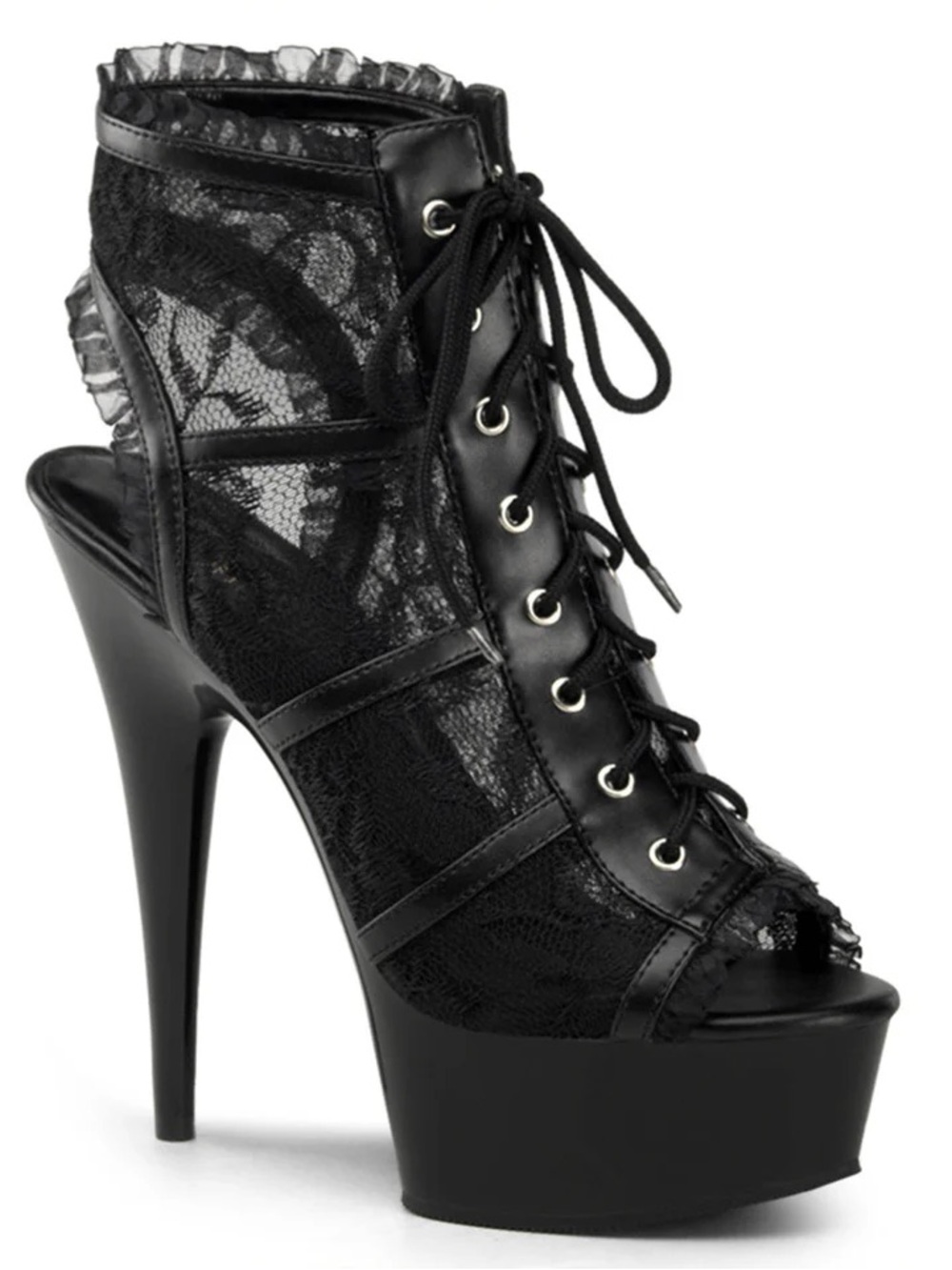 Pleaser | Lace Booties